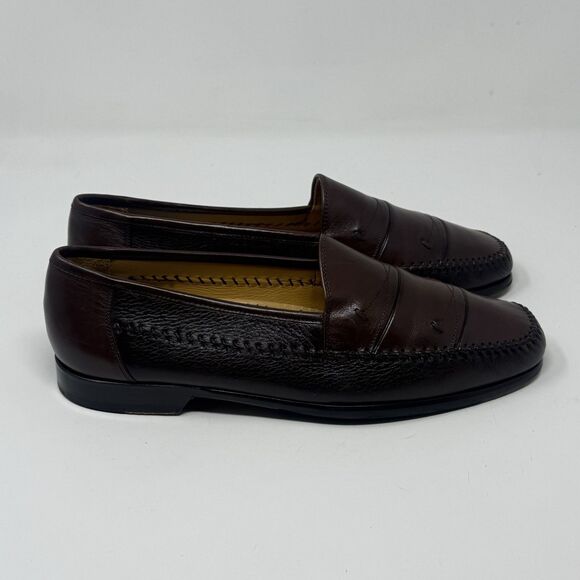 Mezlan Orense 309M Dress Shoes Mens 10 M Brown Deerskin Leather Slip On Loafers main image 14